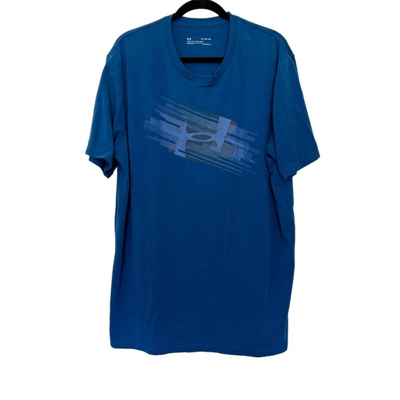 Under Armour Phase Logo Shirt Blue - Picture 1 of 3